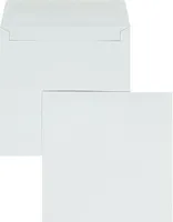 100 Briefumschläge Weiß 155x155 mm mit Nassklebung