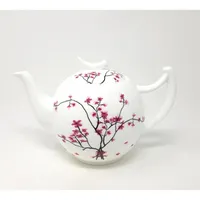 Teekanne CHERRY BLOSSOM weiß mit Kirschblüten 1,5 Liter Bone China TeaLogic