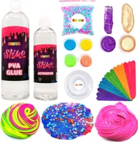 Rainbow Magic Box DIY kreatívna sada na výrobu vlastného slizu Plastová hmota Farby, lepidlo, aktivátor