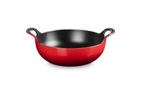 Le Creuset Wok / Balti Dish - Cherry Red - ø 24 cm / 2,7 litra - smaltovaný nepriľnavý povrch