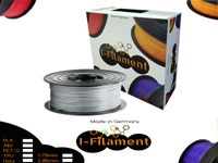 i-Filament Aluweiss Metallic 1,75mm 1kg Spule PLA Filament 1000g Rolle für alle 3D Drucker Rolle