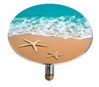 WENKO Pluggy  Abfluss Stöpsel Bade Wannen Wasch Becken Stopfen XXL by the sea