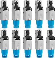 Netzwerkstecker RJ45 Stecker Cat8 CAT8.1 10 Steckverbinder werkzeuglos geschirmt