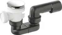 Ablaufgarnitur Siphon Dusche, Wanne mit Ablaufventil Pop Up Chrom