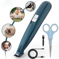 Hundeschermaschine Rasierer für Haustiere/5 Stück, elektrischer Trimmer, mit LED-Licht, wiederaufladbar