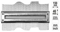 Konturenlehre Profillehre Stahl 150 mm mit Magnet Profilschablone Tastlehre Messlehre