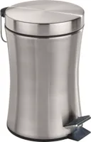 WENKO Tret Müll Eimer Abfall 3 L Kosmetik Bad Küchen Edelstahl Silber PIENO WC