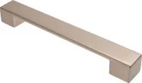 Möbelgriff BA 160mm, Küchengriff Edelstahloptik, Schrankgriff eckig