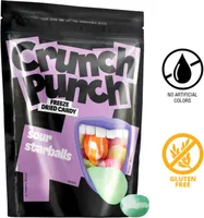 Crunch Punch Freeze Dried Candy Sour Starballs 100g
