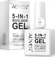 5-IN-1 Builder GEL Nail UV LED Aufbaugel Nagelaufbau in Transparent, 15ml