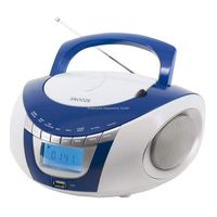 Soundmaster SCD3850BL USB/CD/MP3 Boombox mit Radio und Dualalarm in Blau