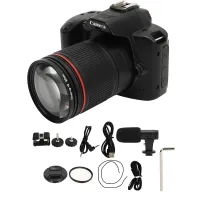digitální kamera 4K 64MP HD s nočním viděním, 3palcový barevný displej IPS, digitální kamera Wi-Fi, 16x digitální zoom, 120stupňový široký úhel záběru s přisvětlením