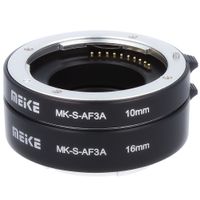 Meike Automatik Makro Zwischenringe "2-teilig 10mm & 16mm" für Sony NEX Systemkameras **METALL KONTAKT ** MK-S-AF3A