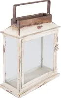 Lucerna Clayre & Eef 25x12x30 cm béžová železná