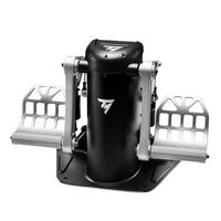 Thrustmaster TPR Rudder, Flugsimulation, PC, Analog, Verkabelt, USB, Schwarz, Silber