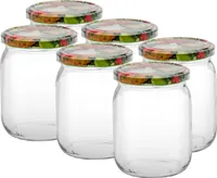 Einmachgläser 540ml ¤82mm mit Deckel, 6er Set
