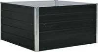 vidaXL Hochbeet 100×100×45 cm Verzinkter Stahl Anthrazit