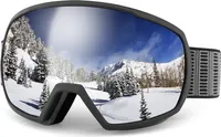 Stoßfeste Skibrille für Männer und Frauen, beschlagfrei, UV-Schutz, Schneebrille