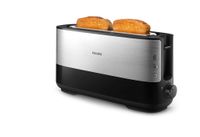 Philips Viva Collection Langschlitz Toaster, 1 Toastschlitz, Brötchenaufsatz, 8 Stufen, Auftaufunktion, Metall (HD2692/90)