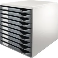 Zásuvkový box Leitz 52810089 DIN A4 10 zásuviek svetlozelená/d.gr