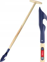 KADAX Jäter "Pescia", Unkrautentferner aus Metall mit Holzstiel, Blau, 116 cm