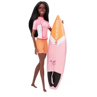 Barbie Berufe Sport Surfer Puppe, Geschenk und Spielzeug ab 3 Jahren