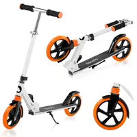 Lionelo Luca hulajnoga White Orange Hulajnoga dla dzieci do 100 kg Koła 200 mm hamulec składana