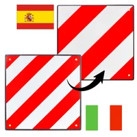 Mucola Warntafel 2in1 Spanien und Italien Alu