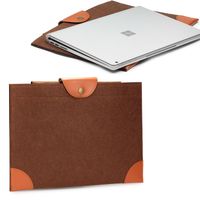 Urcover® Universal Laptop Notebook Netbook Tablet Tasche für 13 Zoll Geräte Hülle Sleeve Schutztasche in Braun Ultrabook Aktentasche Handtasche für Lenovo Macbook Acer Dell uvm.