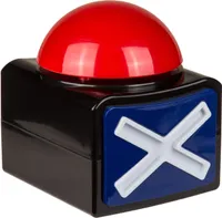 X Bzučiak X Tlačidlo X, w. Svetlo a zvuk Kvízové hry Party Alarm Duel, Hry Večer
