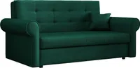 MIRJAN24 Schlafsofa Viva Silver III, Polstercouch mit Bettkasten und Schlaffunktion, Dreisitzer Polstersofa, Stilvoll Sofa (Kronos 19)