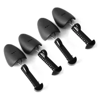 4pcs Schuhbaum 25 cm bis 30 cm verstellbarer Schale schwarzer Eisenplastik -Plastikfaden für Zuhause