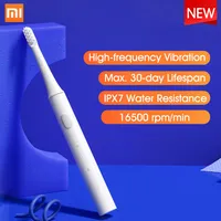 Xiaomi Mijia T100 Sonická elektrická zubná kefka pre dospelých Automatická ultrazvuková zubná kefka USB Nabíjateľná vodotesná zubná kefka s hlavou zubnej kefky