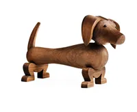Wackel Dackel Figur Hund Dackel Wackelfigur H 10 cm klein sitzend mit  Wackelkopf Original