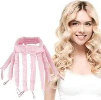 Natahovací kulma bez tepla na noc, lokny bez tepla, čelenka pro všechny typy vlasů, šetrný styling vlasů - OCTICURL Pink