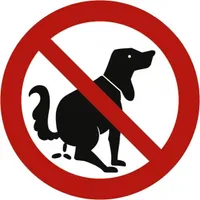 Dreifke® Schild Verbotszeichen | Hier kein Hundeklo | Alu 20 cm | wetterfest
