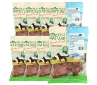 Dehner Best Nature Hundesnack, Leckerli 100 % natürlich, Kausnack für Hunde, Schweineohren, 8 x 2 Stück (720 g)