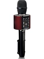 Lenco Multimedia BMC-090BK - Karaoke Mikrofon mit Bluetooth - 5 Watt RMS Lautsprecher, integrierter Akku, Lichteffekte, Handyhalter, USB/SD, schwarz Mikrofone Instrumente HK22 teenstech audiophil