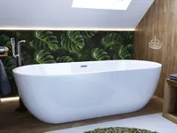BADLAND Freistehende Badewanne Patra 170x80 Acryl mit Ablauf VIEGA Klick-Klack GRATIS!