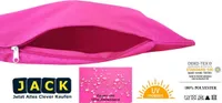 JACK 2er Set Outdoor Kissenhülle Kissenbezug 30x50cm Wasserfest Sitzkissen Lounge Kissen Garten Stuhl Lotus Effekt, Farbe:Pink