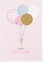 Geburtstag  Pastel Collection  Glückwunschkarte im Format 115x17cm mit