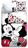 Mickey & Friends Kinder-Bettwäsche-Set – 100% Baumwolle, Bettbezug 140x200 Cm & Kissenbezug 70x90 Cm, Mit Reißverschluss