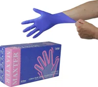 Einweghandschuhe aus Nitril MAXTER blau 100 Stück, Größe 2,5 mm. L RUKNIT_MAXTER_L