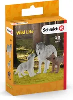 Schleich Wolfsmutter mit Welpen, 42472