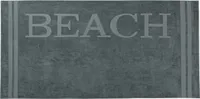 Strandlaken groß, 100x200 cm, 100% Baumwolle, grau