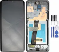 Für Samsung Galaxy S20 Ultra Display Full OLED LCD mit Rahmen Einheit Touch Ersatzteil Reparatur Schwarz