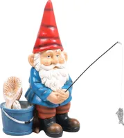 Gartengnom 20 cm Angeln