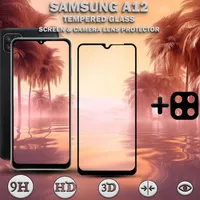 Osłona ekranu i obiektywu Samsung Galaxy A12 wykonana ze szkła hartowanego 9H