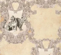 A.S. Création Barocktapete Hermitage Tapete mit Tieren Vliestapete beige braun creme 10,05 m x 0,53 m
