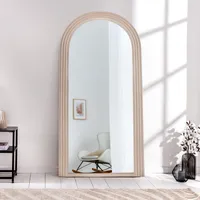 riess-ambiente Design Wandspiegel ART DECO 160cm greige Spiegel Standspiegel Ganzkörperspiegel
